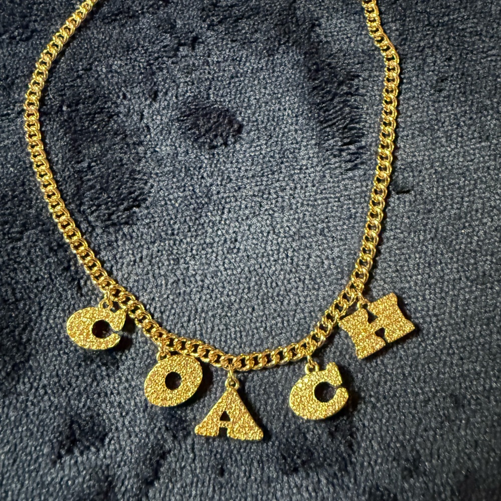 Coach Gold Letter Necklace - Picture 2 of 2